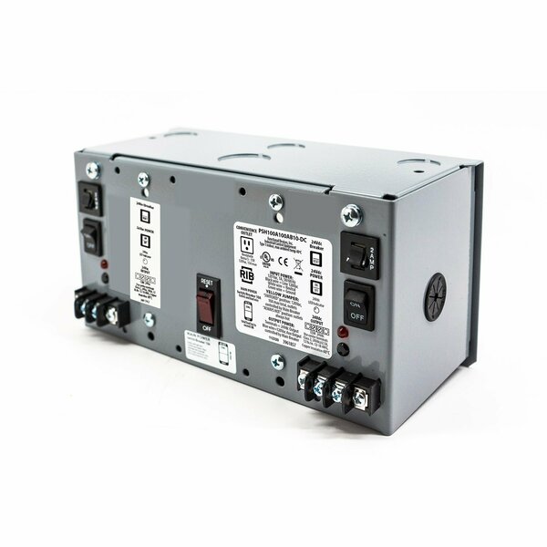 Functional Devices Enclosed Power Supply, 120V AC, 24V AC, 100VA PSH100A100AB10-DC